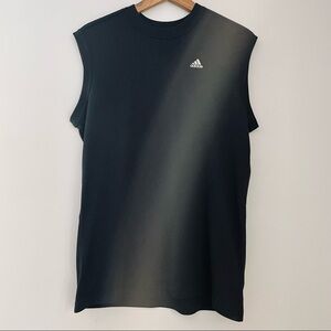 🎯3/$10 Adidas Climacool Black Logo Athletic Sleeveless Tank Top Mens Small